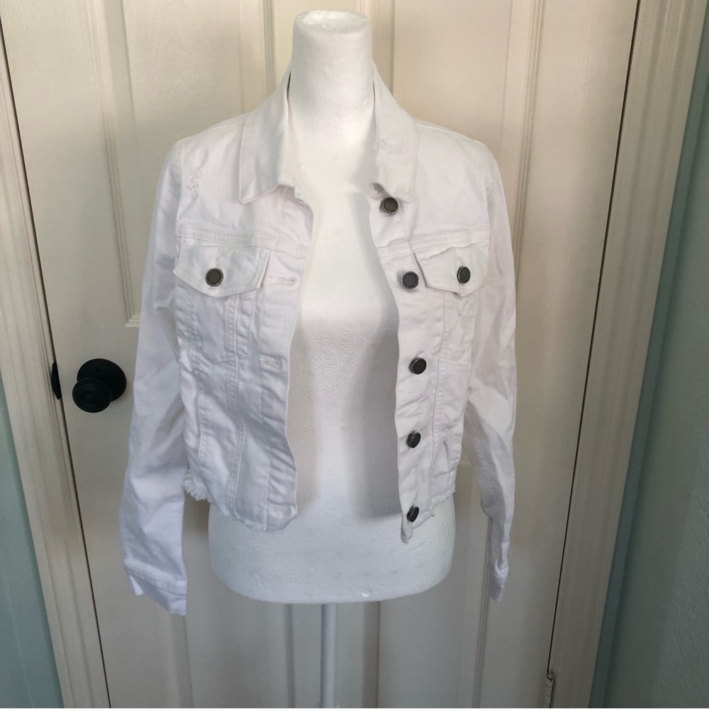 JBD Just Black Denim white denim jacket